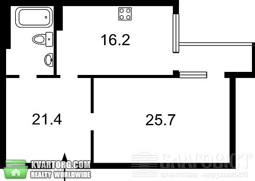 Sell 1-room apartment. Киев, Горького — photo 5