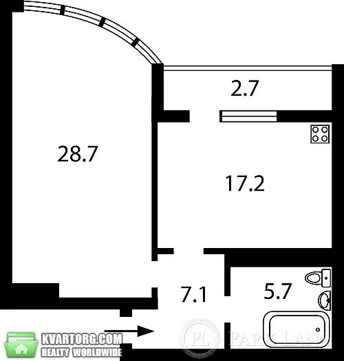 Sell 1-room apartment. Киев,  Кольцова бул — photo 8