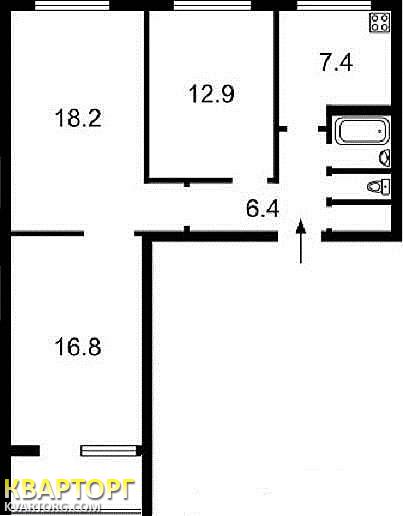 Sell 3-room apartment. Киев,  Кольцова бул — photo 3