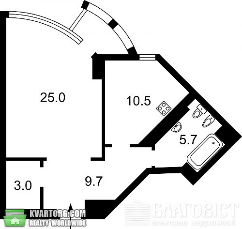 Sell 1-room apartment. Киев, Дружбы Народов бул — photo 7
