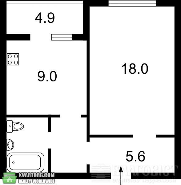 Sell 1-room apartment. Киев, Ващенка — photo 4