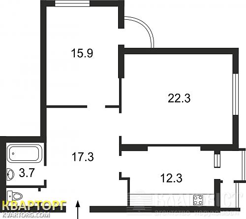 Sell 2-room apartment. Киев,  Григоренко пр — photo 1