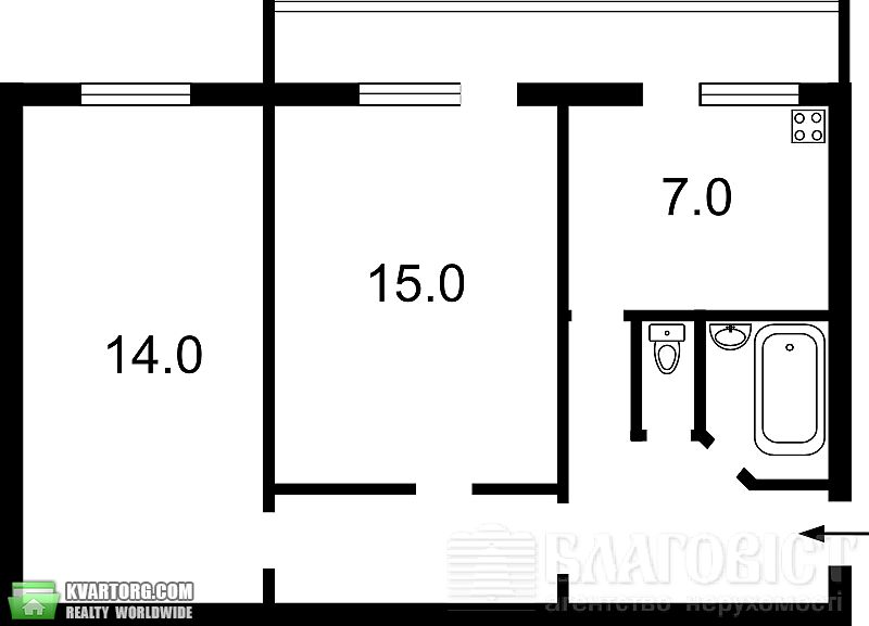 Sell 2-room apartment. Киев, Саксаганського — photo 9