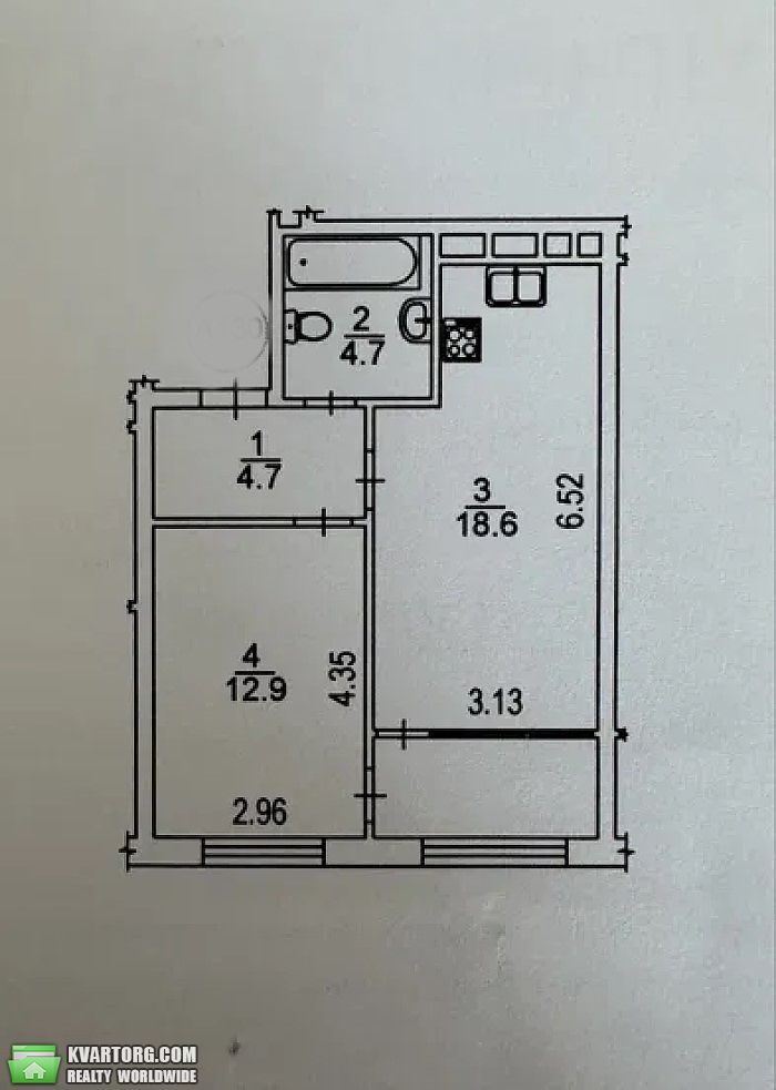 Sell 1-room apartment. Киев,  Днепровская наб — photo 3