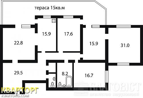 Sell 4-room apartment. Киев,  40-летия Октября просп — photo 2