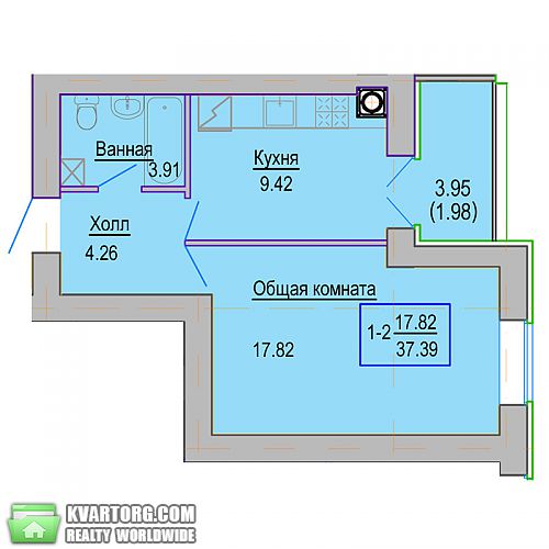 Sell 1-room apartment. Киев, Ленина — photo 1