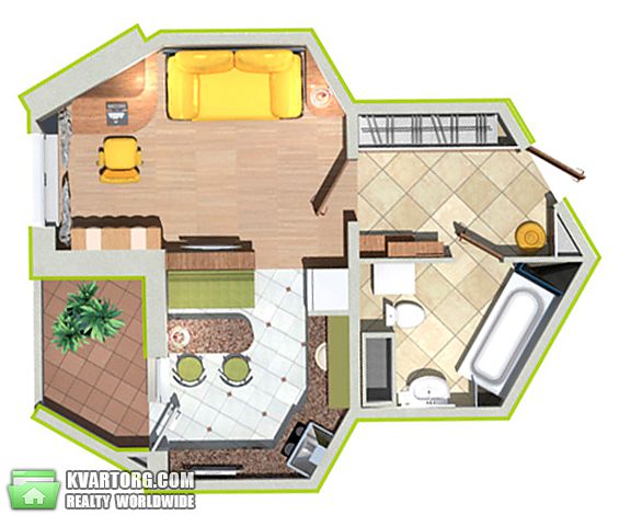 Sell 1-room apartment. Киев,  Глушкова пр — photo 2