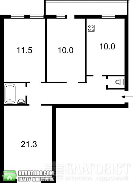 Sell 3-room apartment. Киев,  Саксаганского — photo 9