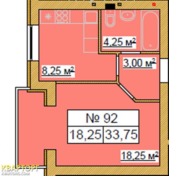 Sell 1-room apartment. Киев, Волынская — photo 1