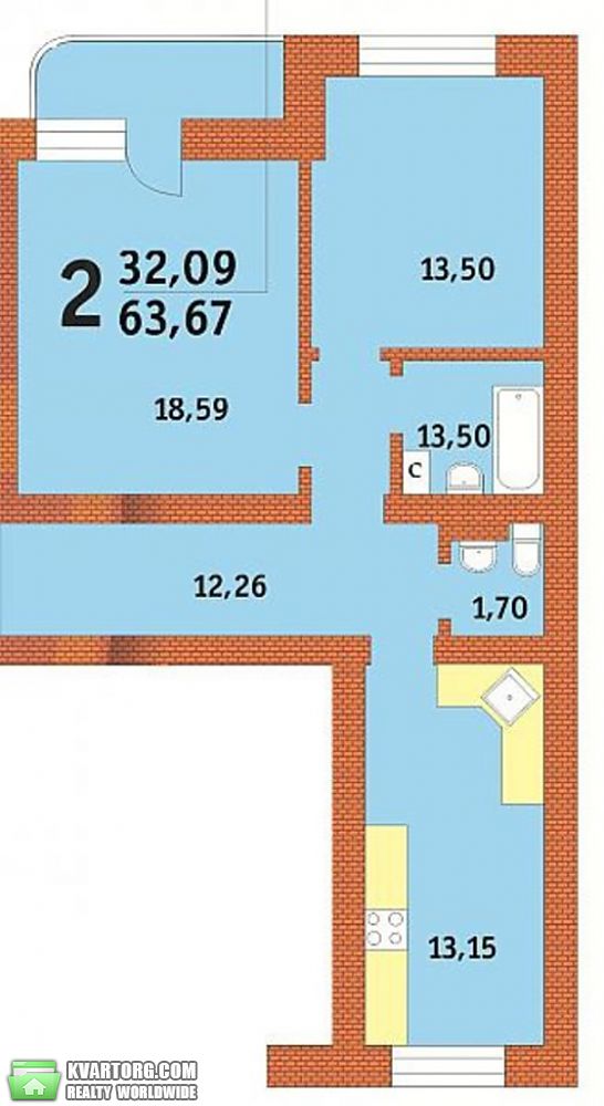 Sell 2-room apartment. Киев, Дубинина — photo 2