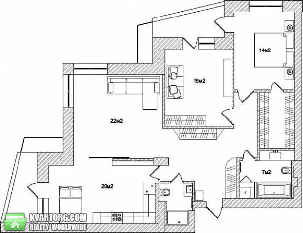 Sell 3-room apartment. Киев,  Данькевича — photo 9