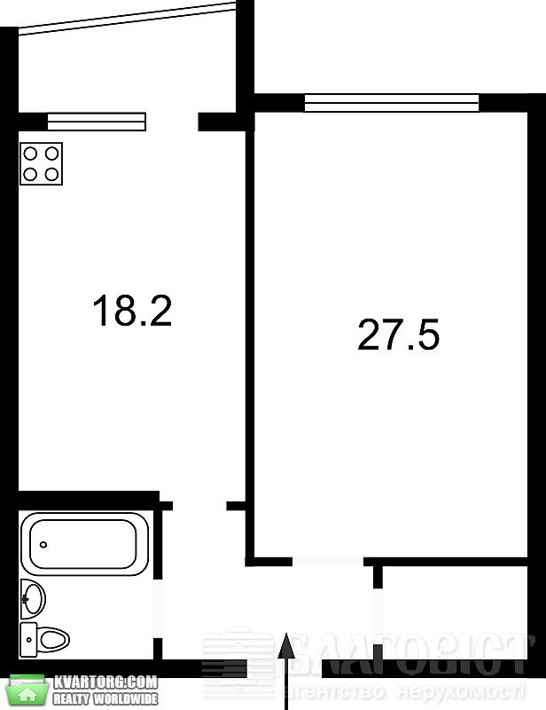 Sell 1-room apartment. Киев,  Шамрыло — photo 2