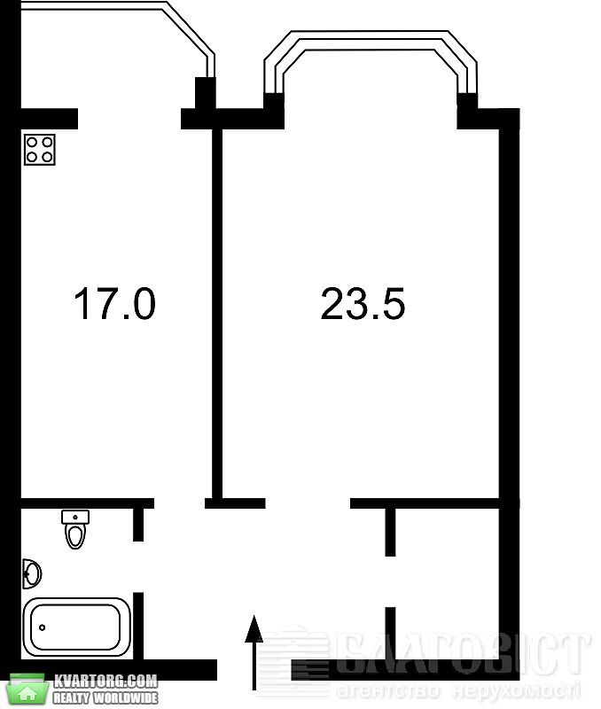 Sell 1-room apartment. Киев,  Вильямса — photo 2