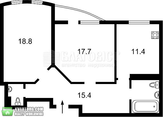 Sell 2-room apartment. Киев,  Науки пр — photo 2