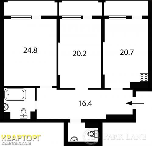 Sell 2-room apartment. Киев, Ревуцького, 9 — photo 3
