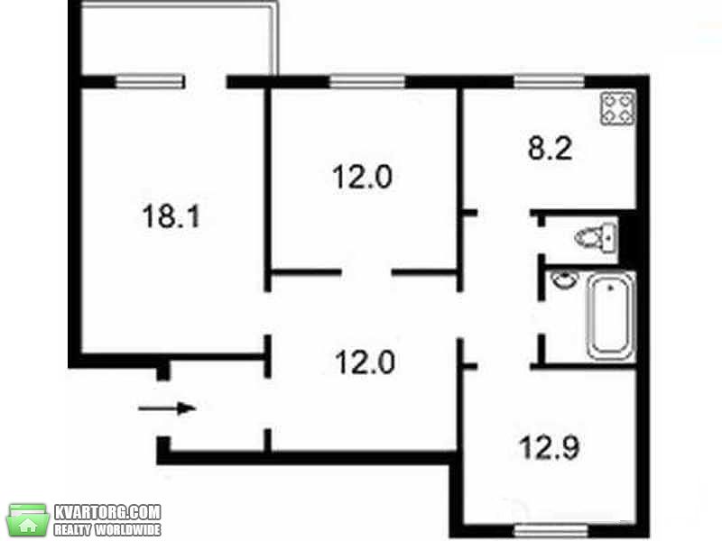Sell 3-room apartment. Киев,  Радунская — photo 10