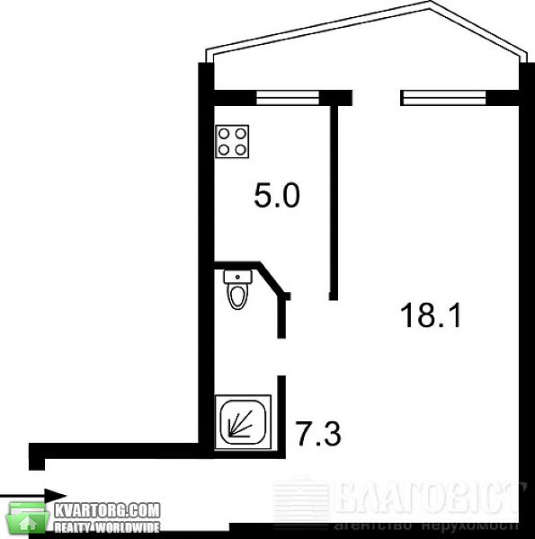 Sell 1-room apartment. Киев, Гетьмана — photo 3
