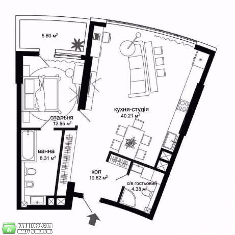 Sell 1-room apartment. Киев,  Лейпцигская — photo 8