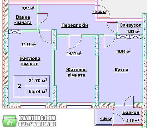 продам 2-комнатную квартиру. Киев,   Соломенская - фото 1