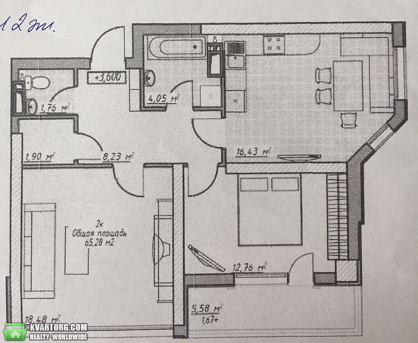 Sell 2-room apartment. Одесса, Куротный переулок — photo 1