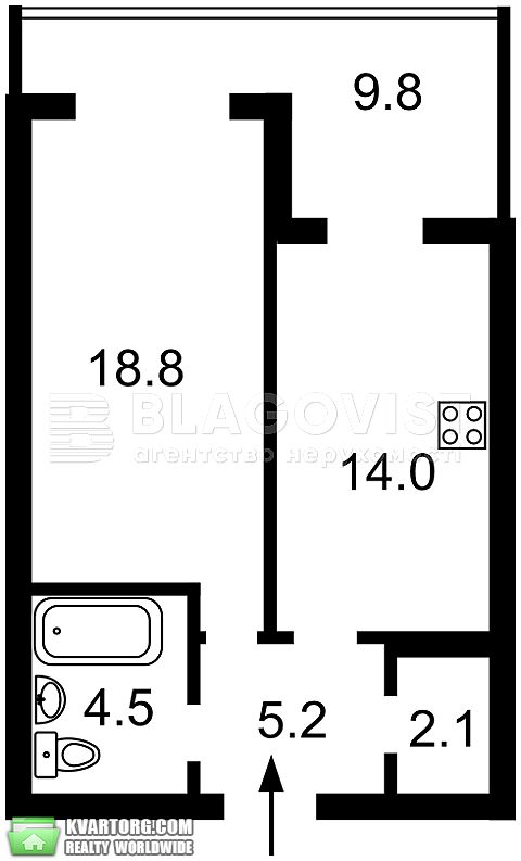 Sell 1-room apartment. Киев,  Саперное поле — photo 4