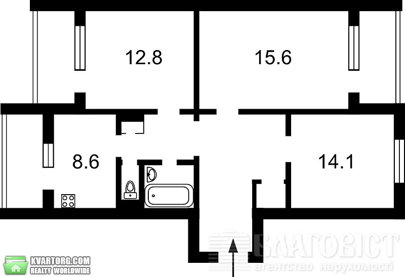 Sell 3-room apartment. Киев,  Радужная — photo 7