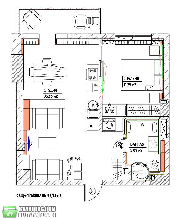 Rent out 2-room apartment. Киев, Драгомирова — photo 8