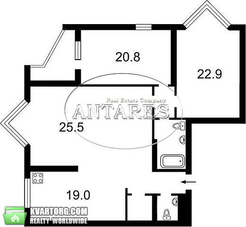 Rent out 3-room apartment. Киев, Щорса — photo 7