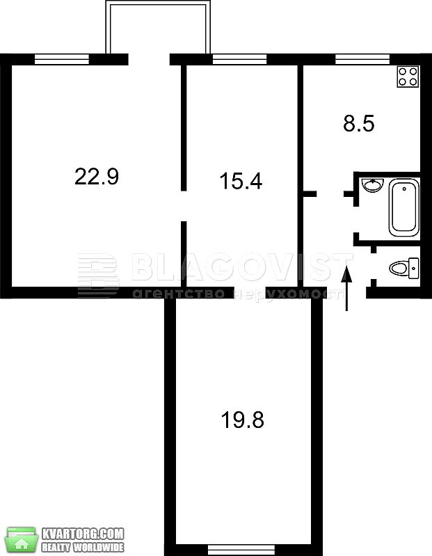 Sell 3-room apartment. Киев,  Прорезная — photo 2