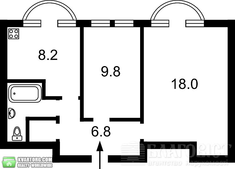 Sell 2-room apartment. Киев, Жданова — photo 1