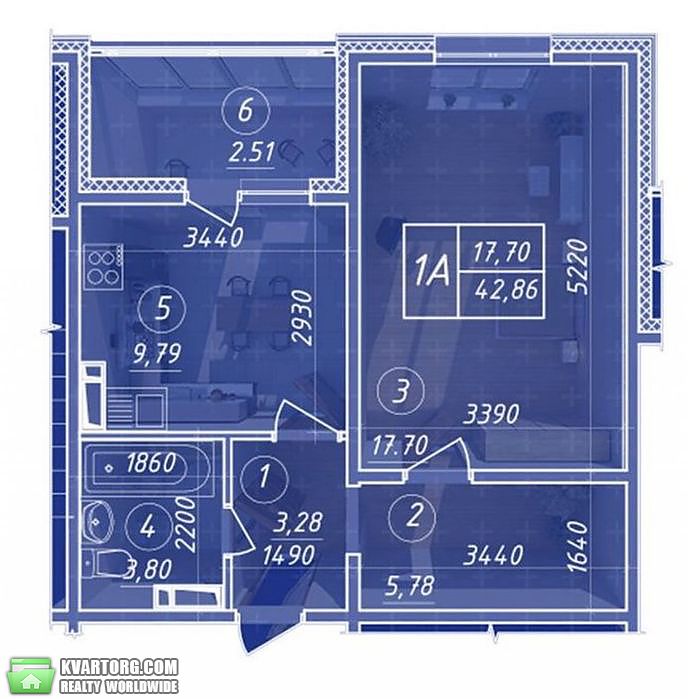Sell 1-room apartment. Киев, пер. Балтийский — photo 4