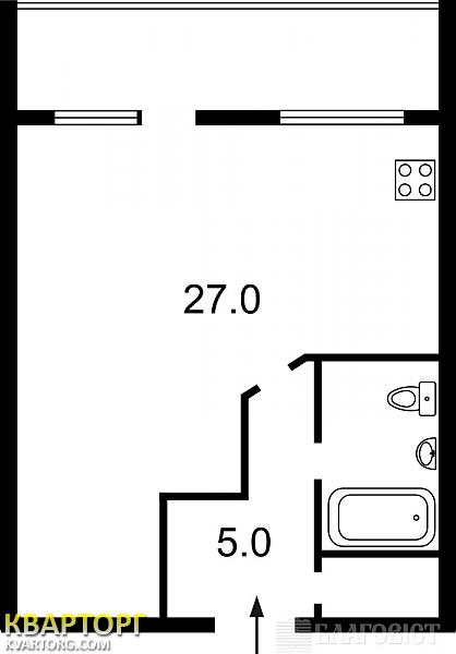 Sell 1-room apartment. Киев,  Никольско-Ботаническая — photo 2
