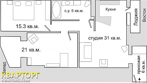 Rent out 2-room apartment. Киев,  Григоренко пр — photo 7