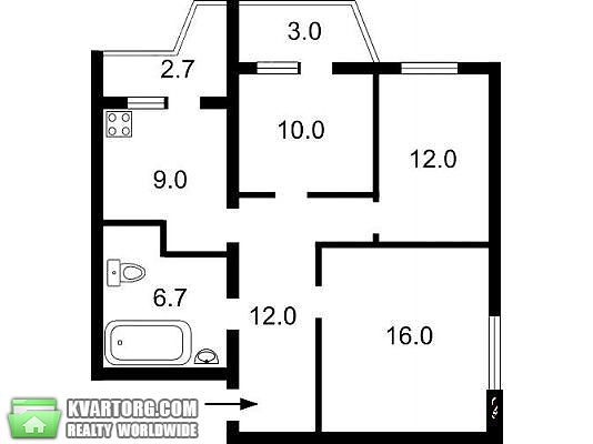Sell 3-room apartment. Киев,  Цветаевой — photo 8