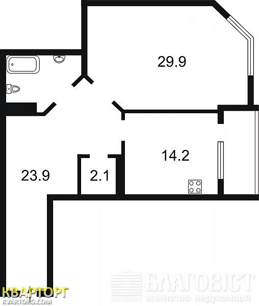 Sell 1-room apartment. Киев,  Краснова — photo 2