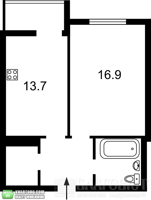 Sell 1-room apartment. Киев,  Барбюса — photo 2