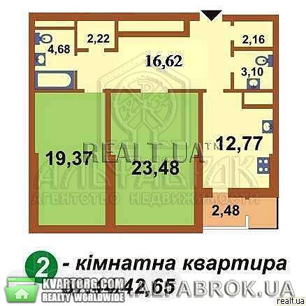 Sell 2-room apartment. Киев,  Красноткацкая — photo 1