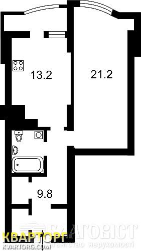 Sell 1-room apartment. Киев,  Ахматовой — photo 1