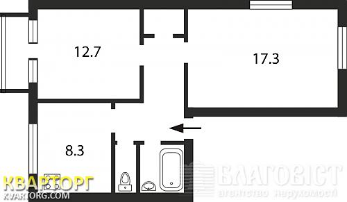 Sell 2-room apartment. Киев,  Леси Украинки бул — photo 2