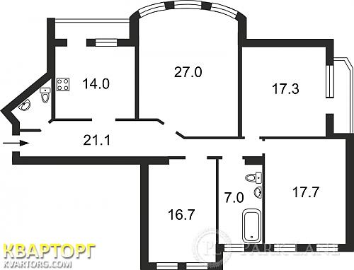 Sell 3-room apartment. Киев, Бажана — photo 5