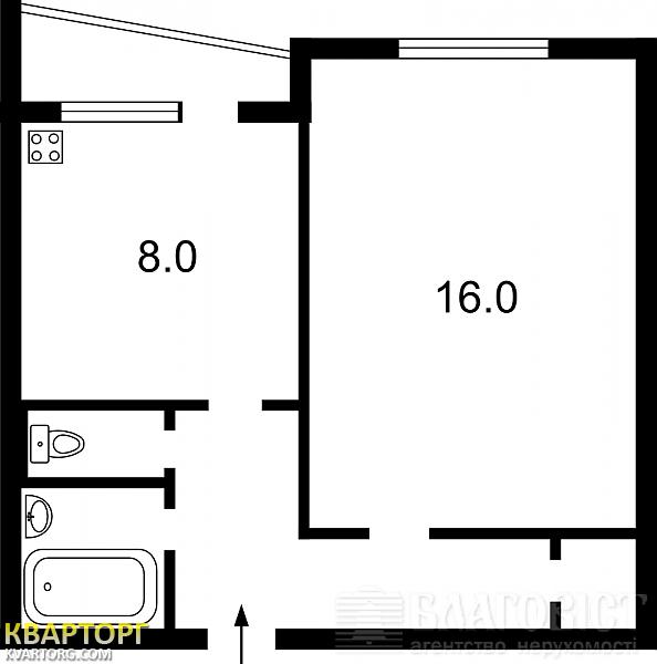 Sell 1-room apartment. Киев, Чернобільская — photo 2