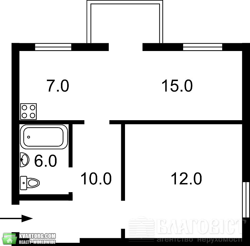 Sell 2-room apartment. Киев,  Большая Васильковская — photo 2