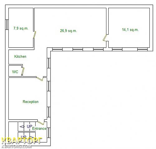 Rent out office. Киев,  Михайловская — photo 1