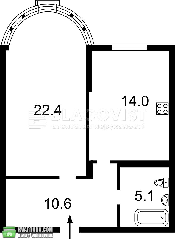 Sell 1-room apartment. Киев,  Черновола — photo 2