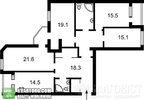 Sell 4-room apartment. Киев, Днепровская наб — photo 1