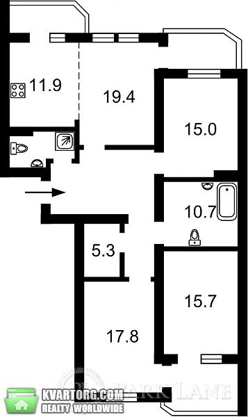 Sell 4-room apartment. Киев, Княжий Затон — photo 4