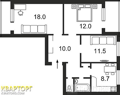 Sell 3-room apartment. Киев,  Правды пр — photo 2
