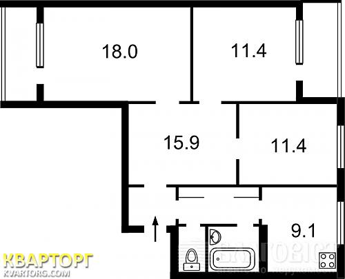 Sell 3-room apartment. Киев, Бажана — photo 1