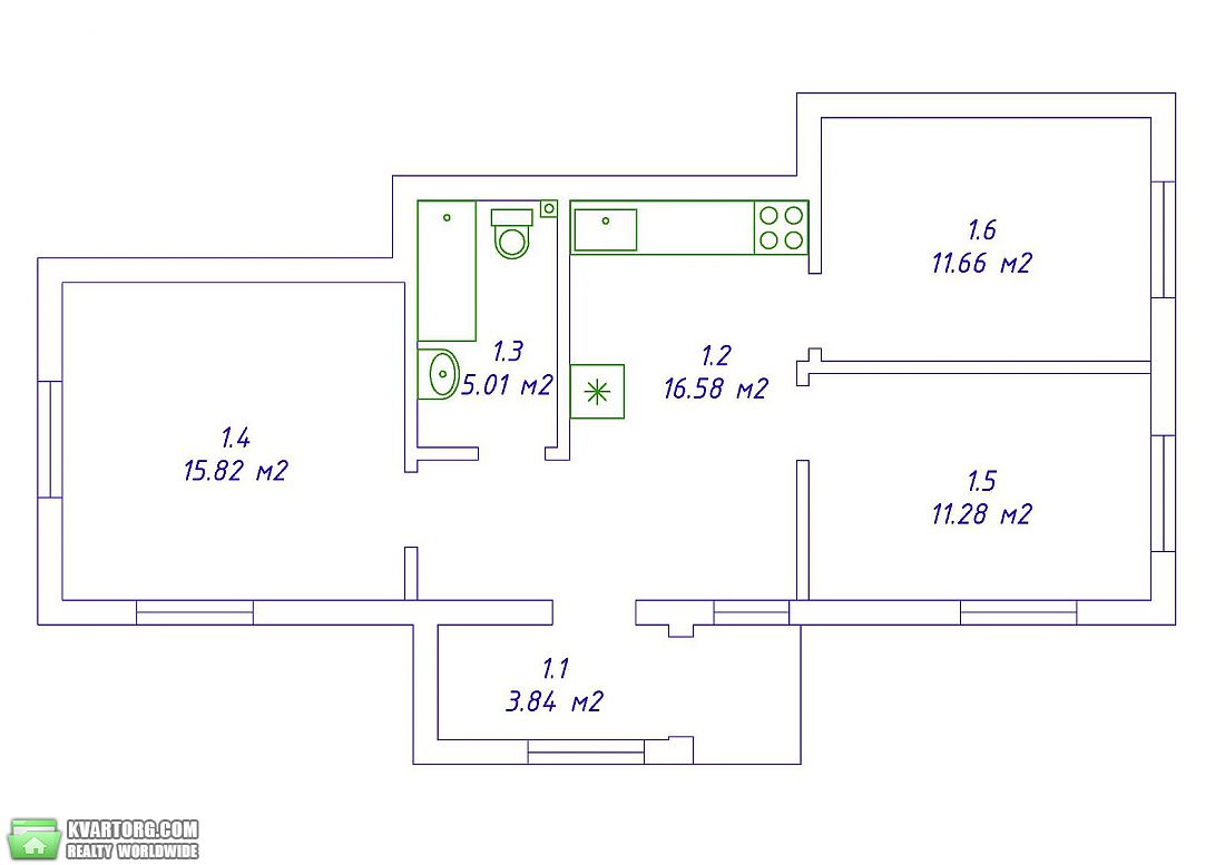 Sell 2-room apartment. Киев, Максимовича — photo 6