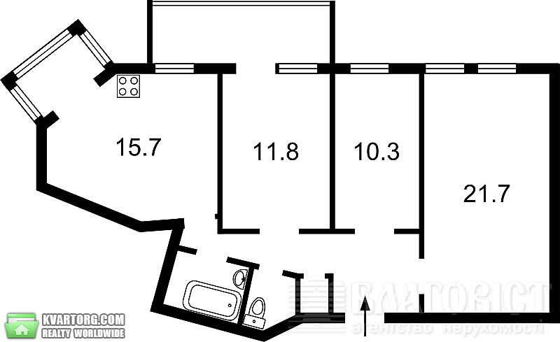 Sell 3-room apartment. Киев,  Рейтарская — photo 2
